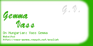 gemma vass business card